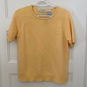 White Stag short sleeve yellow sweater